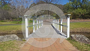 Footbridge - Bridge - Overpass - Pond photo