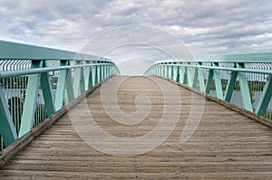 Footbridge on a Cloudy Day photo