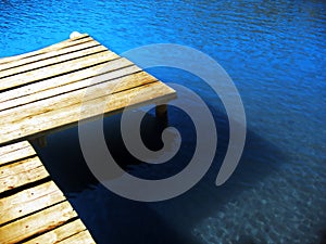 Footbridge on Lake Ana