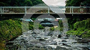 Footbridge over The East Lyn River