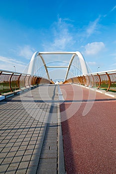 Footbridge over highway of Tricity known as Tricity Beltway.