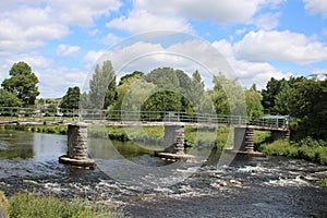 Footbridge over River Kent, Kendal, Cumbria