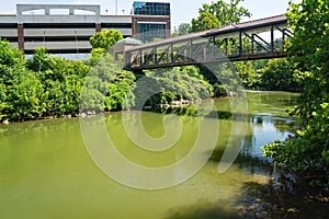 A Footbridge Over Roanoke River