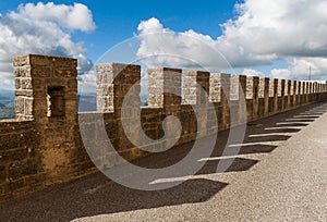 Footbridge over the walls