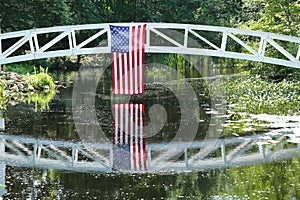 Footbridge in Somesville, Mount Desert Island, Maine