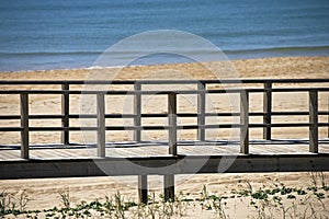 Footbridge to a beach