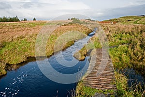 Footbridge to Eilean Mor Loch Finlaggan photo