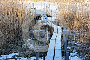 Footbridge to pier