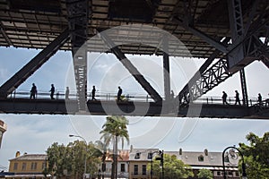 Footbridge under the Sydney Harbour Bridge