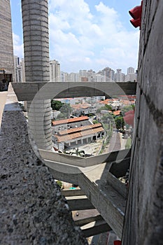 Footbridges at Sesc PompÃ©ia in Brazil photo
