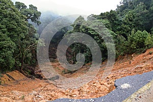 Foothill landslide