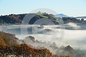 Foothills n the fog, Pays Basque