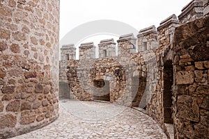 New Castle battlement, Manzanares el Real in Spain photo