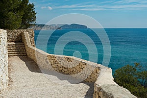 Foothpath along the Mediterranean