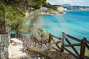 Foothpath along the Mediterranean