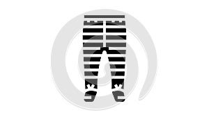 footie pants baby cloth glyph icon animation