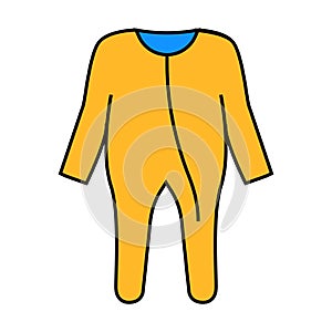 footie sleeper baby cloth icon color illustration photo