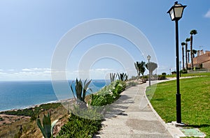 Footpath along the Mediterranean Sea