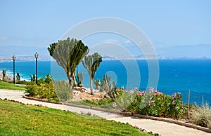 Footpath along the Mediterranean Sea