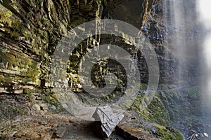 Footpath Behind Sgwd Henrhyd; henrhyd Waterfall