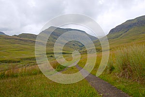 Footpath, Cathedral Peak Nature Reserve, Drakensberg, KwaZulu Natal.