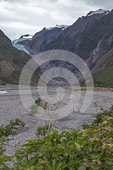 Footpath for closer views of Franz Josef Glacier, New Zealand