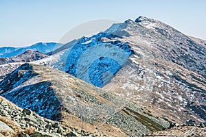 Chodník vedúci na vrchol Ďumbier, Nízke Tatry, Slovensko