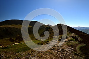 The footpath on Longside ridge