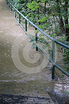 flooded Footpath