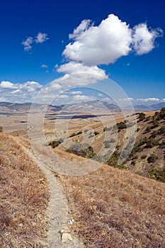 Footpath in mountains