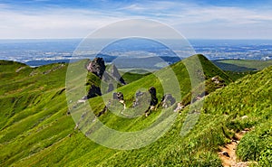 Footpath in Puy de Sancy Mountain