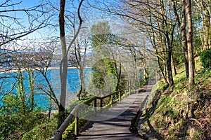 Footpath in San Sebastian  Spain