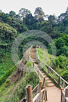 Footpath of Tad Yueang waterfall