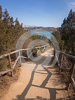 Footpath to the beach at Capo Coda Cavallo