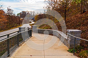 Footpath to Grand Arbor and Piedmont Park Trail, Atlanta, USA