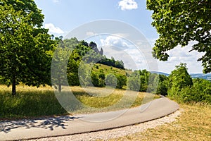 Footpath to hill Walberla in Franconian Switzerland, Germany
