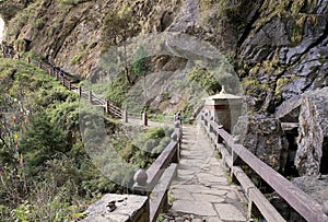 The footpath to the Tiger's Nest, Paro, Bhutan