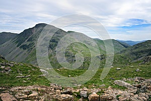 The footpath up the slope of Great Gables