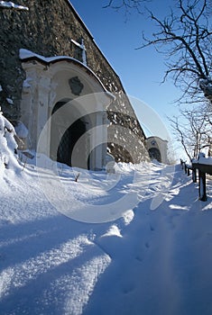 Footpath up to Calvary of Banska Stiavnica