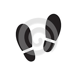 Footprint foot icon vector illustration