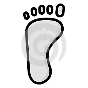 Footprint Isolated Vector icon which can be easily modified or edit