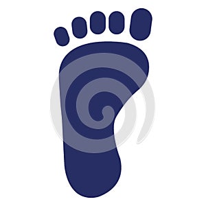 Footprint Isolated Vector icon which can be easily modified or edit
