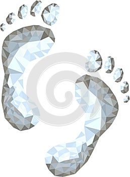 Footprint Low Polygon