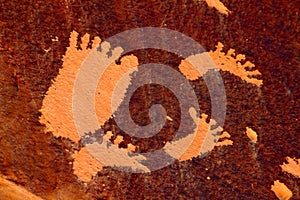 Footprint Petroglyph Newspaper Rock