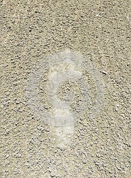 Footprint in the sand at Fourseasons resort