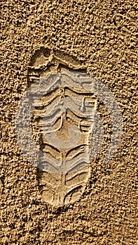 Footprint  sand texture