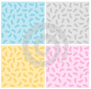 Footprints background pattern