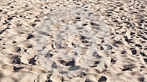 Footprints at the beach