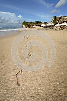 Footprints, Dreamland, Bali photo