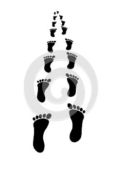 Footprints illustration design
